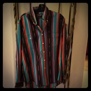 Vintage Wrangler long sleeve 90s Native flare
